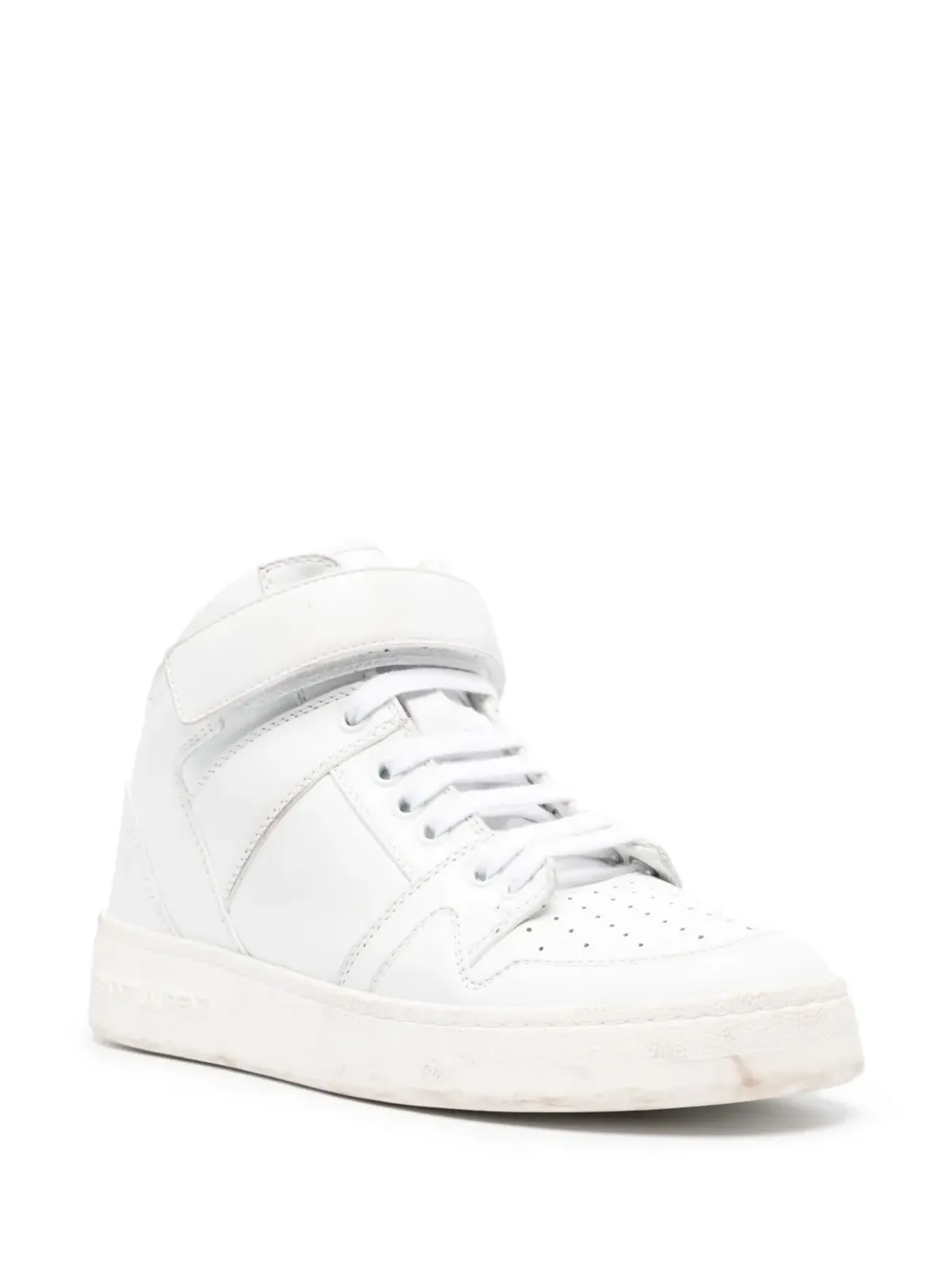 Saint Laurent Lax ダメージ加工レザーのスニーカー - 画像2