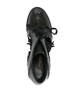 Louis Vuitton ビンテージ 2010年代 105mm レースアップパンプス - ブラック - サムネイル4