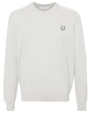 Maison Kitsuné ロゴパッチ コットンジャンパー - グレー - サムネイル1
