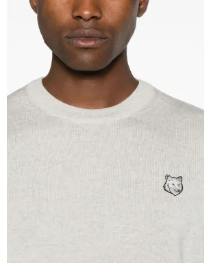 Maison Kitsuné ロゴパッチ コットンジャンパー - グレー - サムネイル5