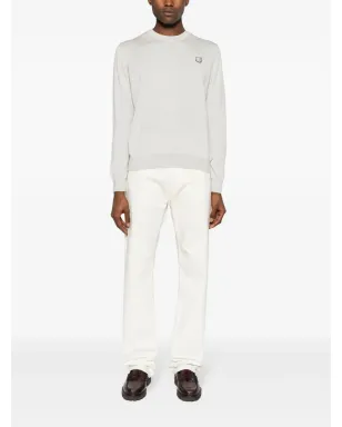 Maison Kitsuné ロゴパッチ コットンジャンパー - グレー - サムネイル2