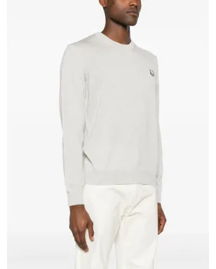 Maison Kitsuné ロゴパッチ コットンジャンパー - グレー - サムネイル3