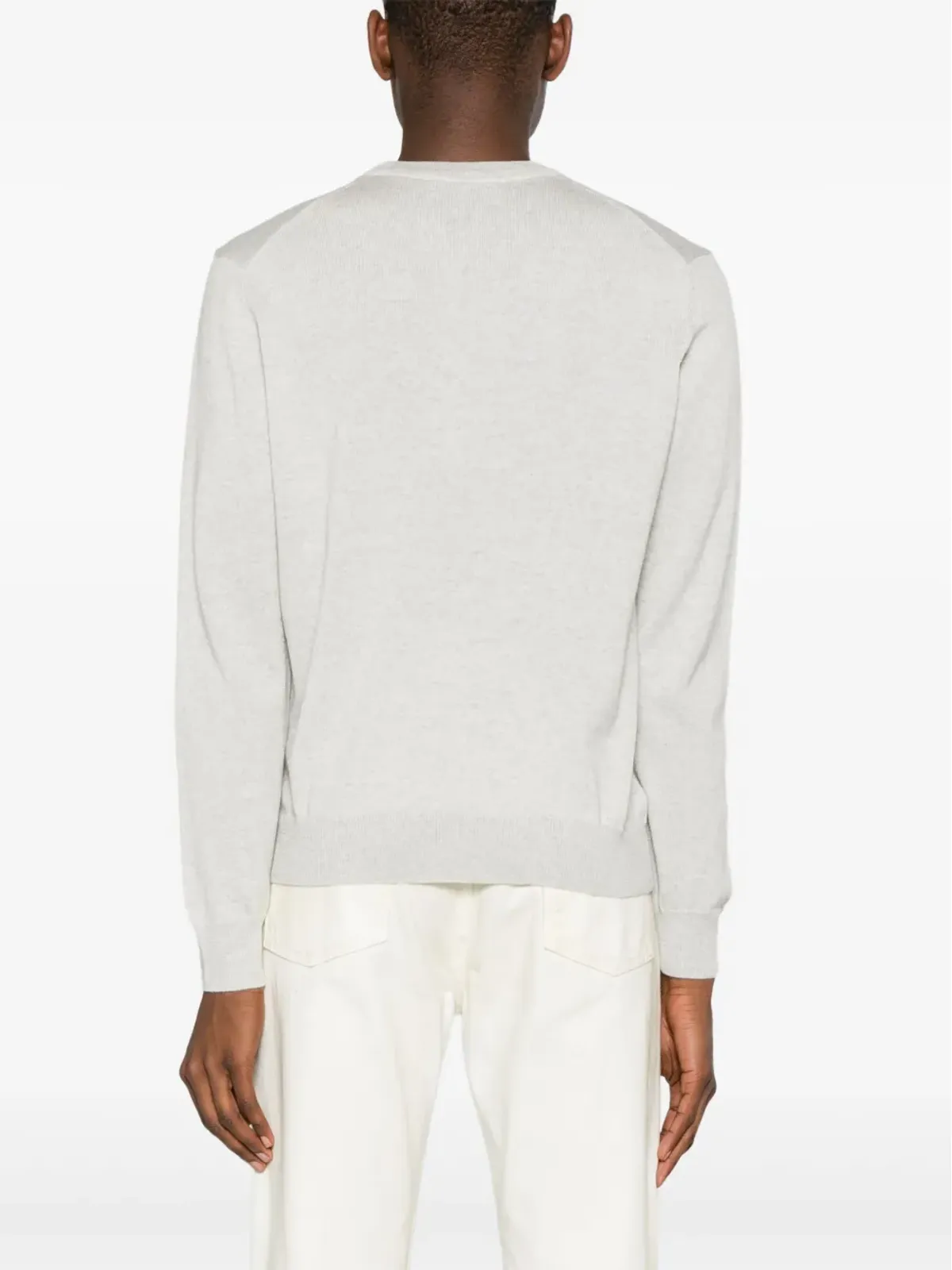 Maison Kitsuné ロゴパッチ コットンジャンパー - グレー - 画像4