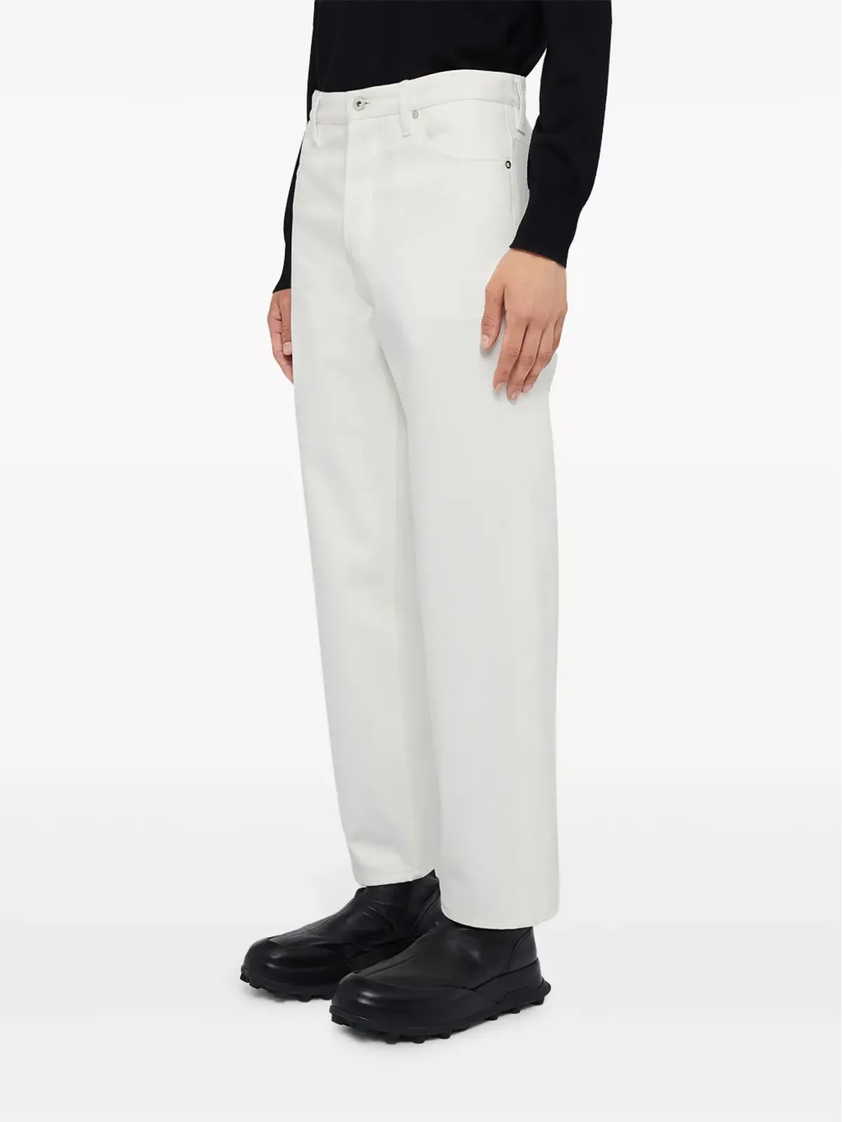 Jil Sander ミッドライズストレートジーンズ - ホワイト - 画像2