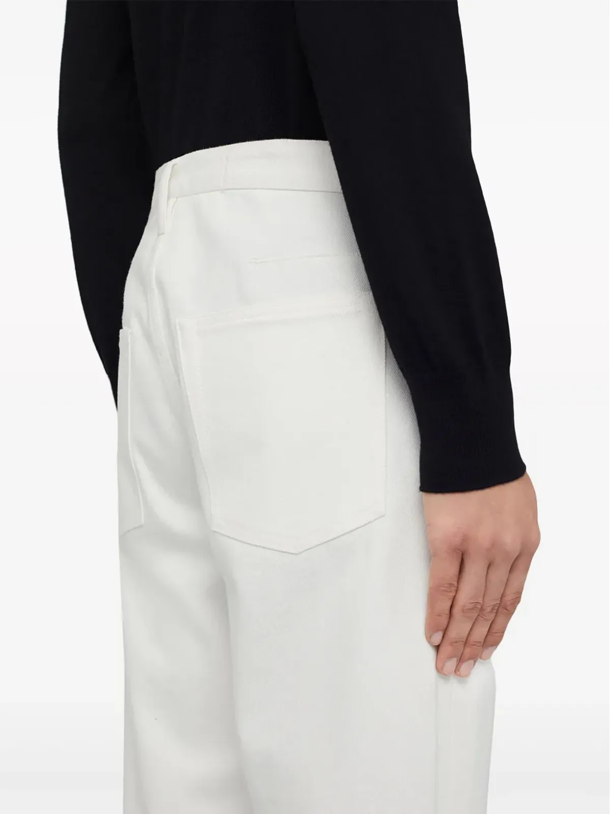 Jil Sander ミッドライズストレートジーンズ - ホワイト - 画像3