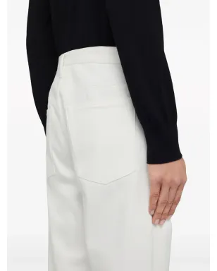 Jil Sander ミッドライズストレートジーンズ - ホワイト - サムネイル3