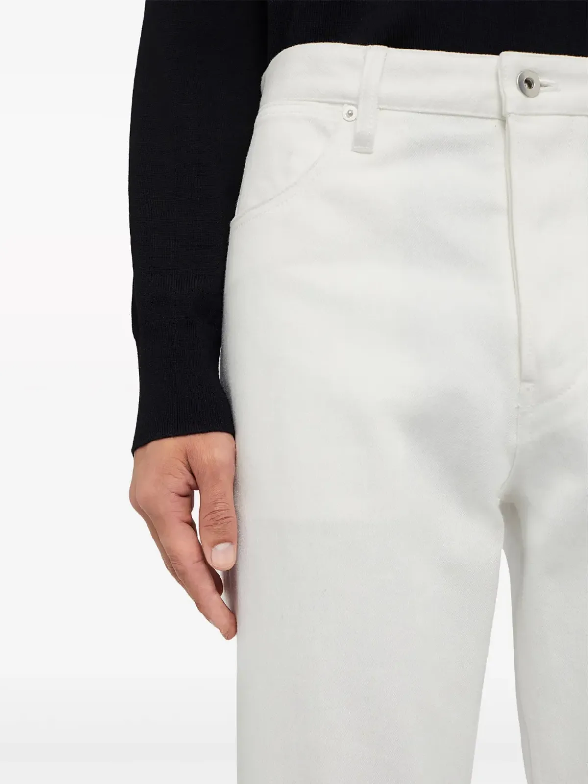 Jil Sander ミッドライズストレートジーンズ - ホワイト - 画像4