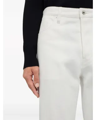 Jil Sander ミッドライズストレートジーンズ - ホワイト - サムネイル4