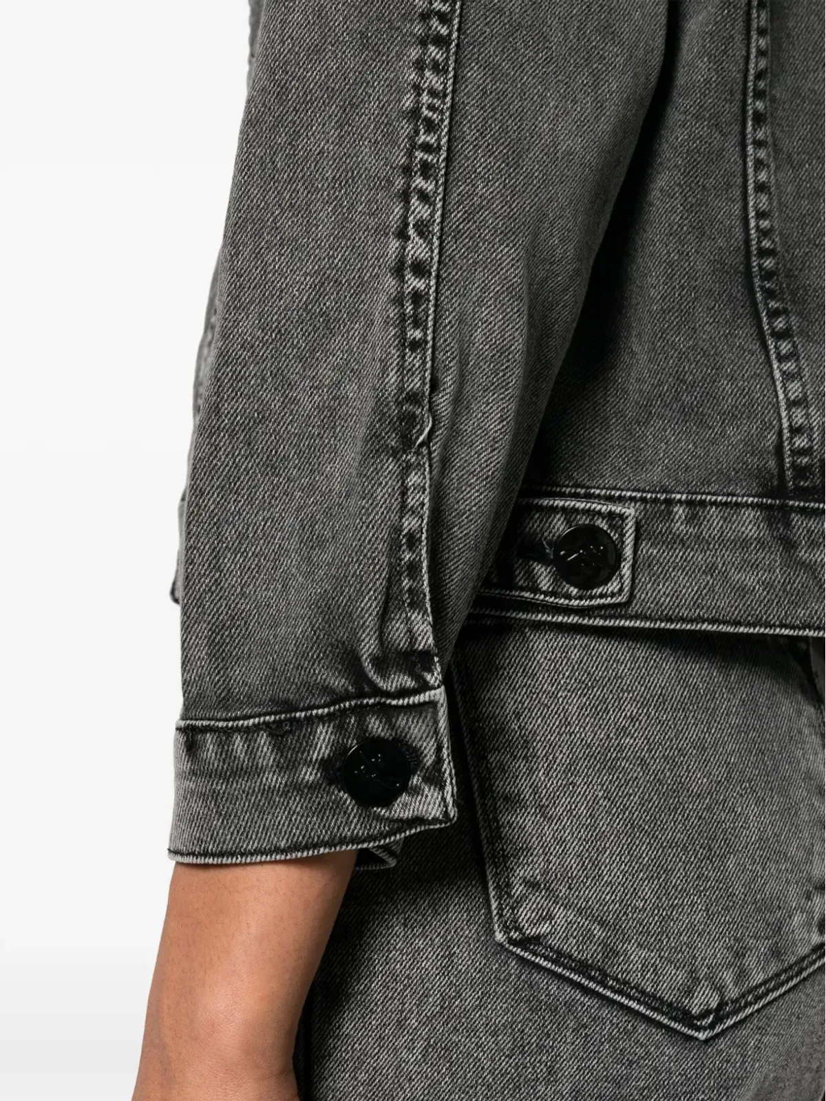 Ana Radu クリスタル装飾デニムジャケット - 画像5