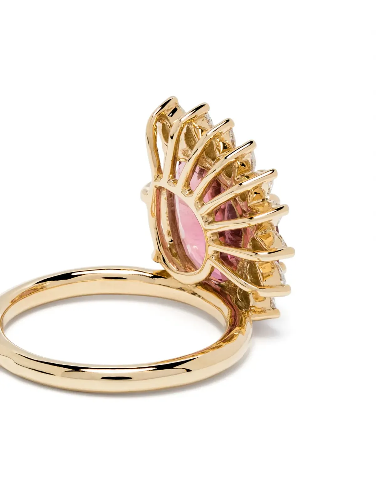 Pascale Monvoisin 18kt Yellow Gold Pink Tourmaline Sun Nº3 リング - 画像3