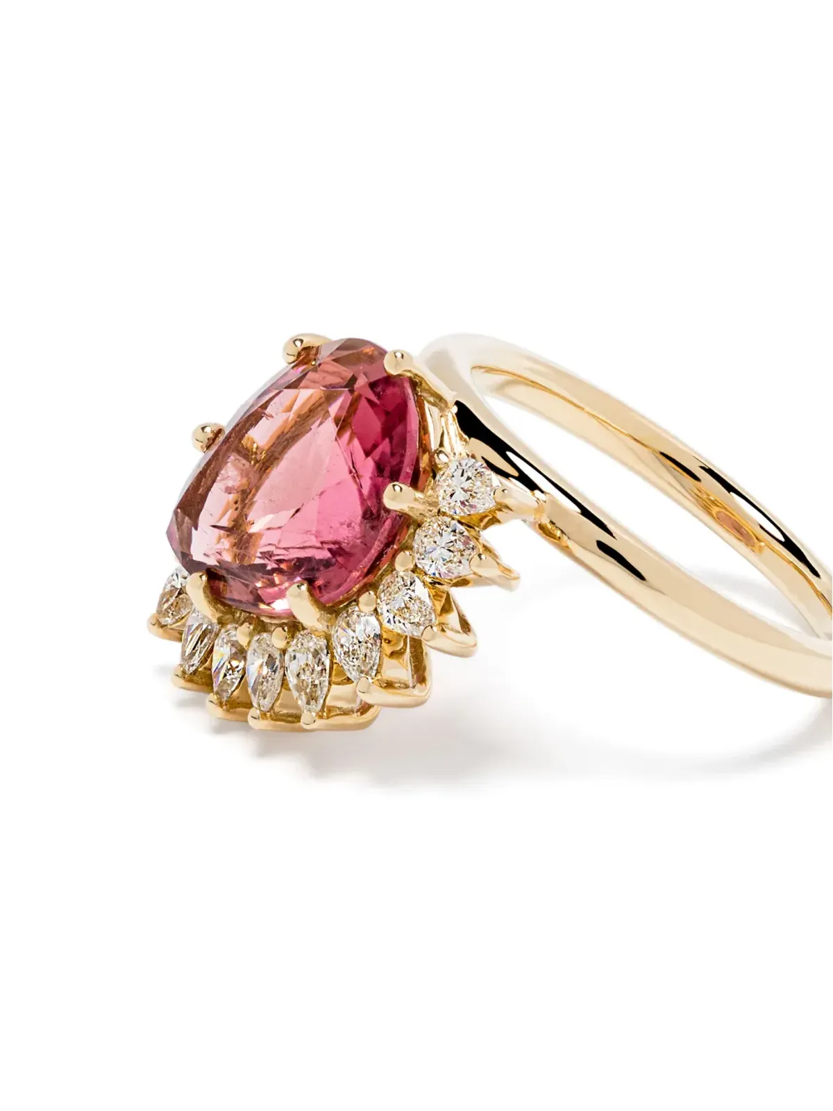 Pascale Monvoisin 18kt Yellow Gold Pink Tourmaline Sun Nº3 リング - 画像4