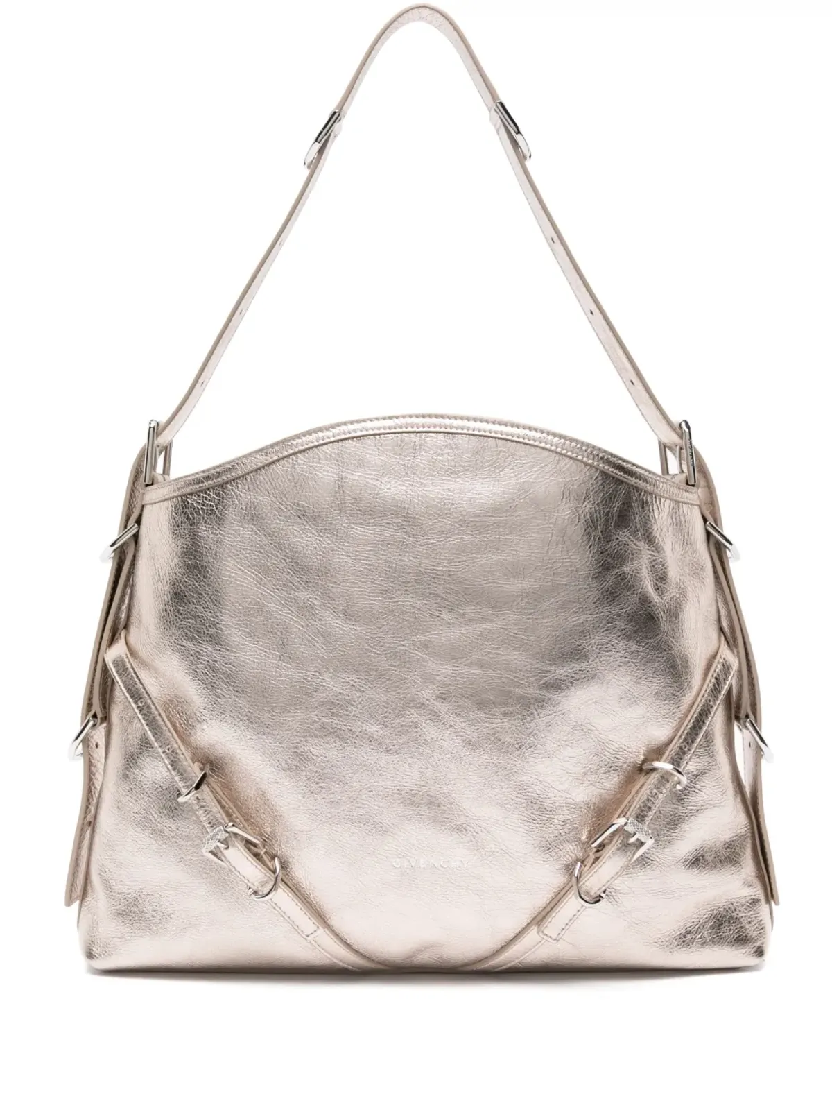 Givenchy ミディアム Voyou ラミネーテッド ショルダーバッグ - 金色 - 画像1