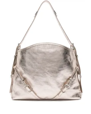 Givenchy ミディアム Voyou ラミネーテッド ショルダーバッグ - 金色 - サムネイル1