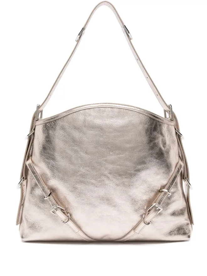 Givenchy Givenchy ミディアム Voyou ラミネーテッド ショルダーバッグ - 金色の商品画像