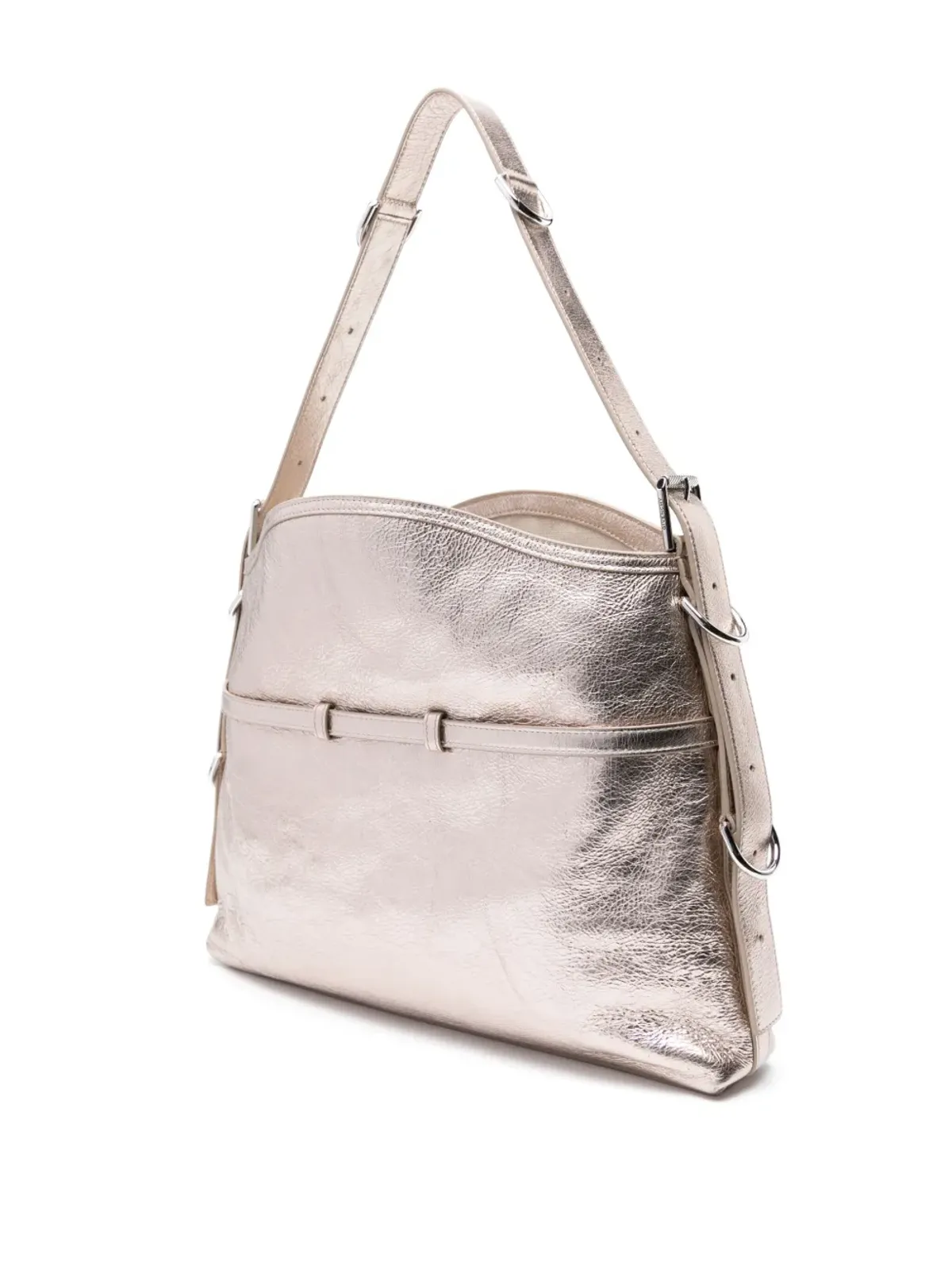 Givenchy ミディアム Voyou ラミネーテッド ショルダーバッグ - 金色 - 画像3