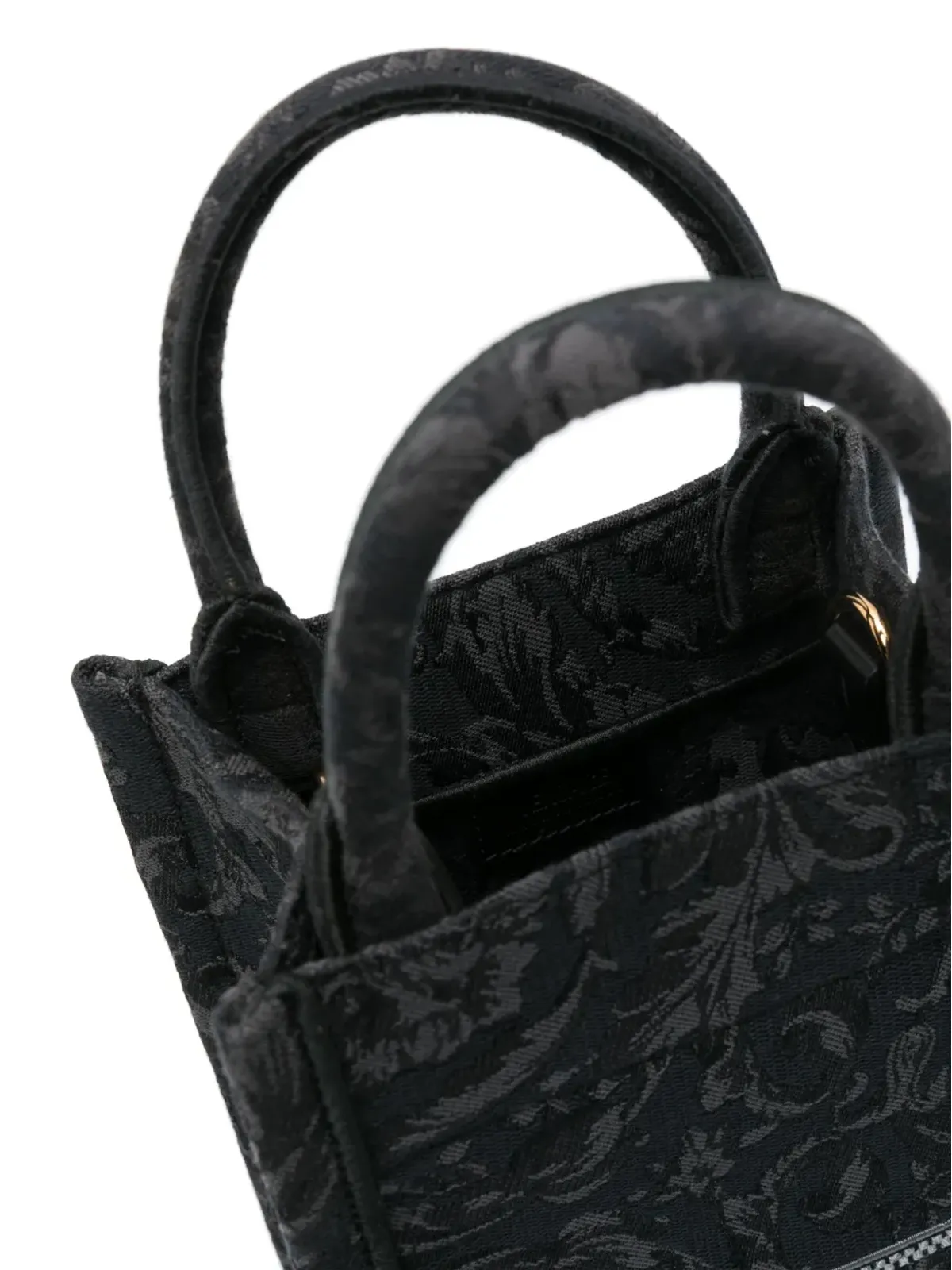 Versace ミニ バロッコ アテナ ジャカード トートバッグ - グレー - 画像5