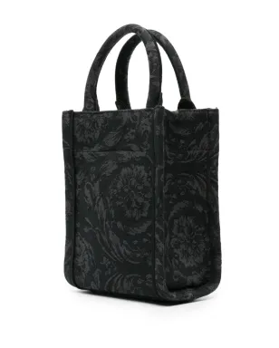 Versace ミニ バロッコ アテナ ジャカード トートバッグ - グレー - サムネイル3