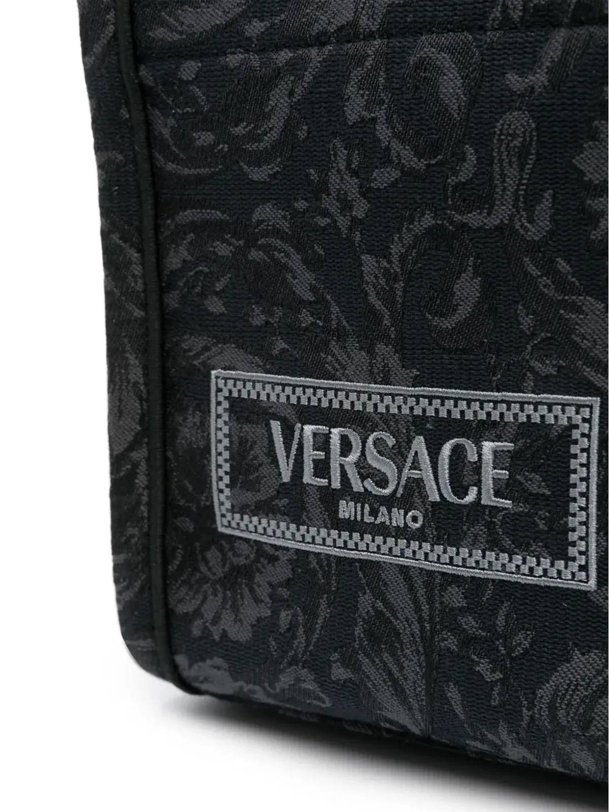 Versace ミニ バロッコ アテナ ジャカード トートバッグ - グレー - 画像4