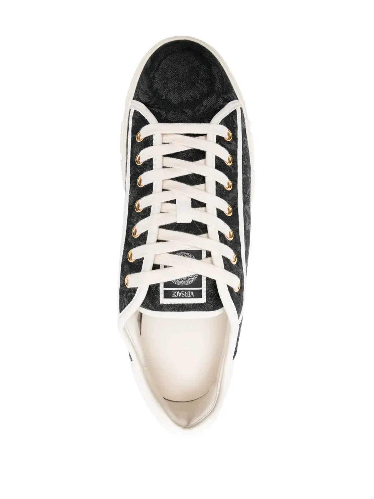 Versace Barocco Greca スニーカー ブラック - 画像4