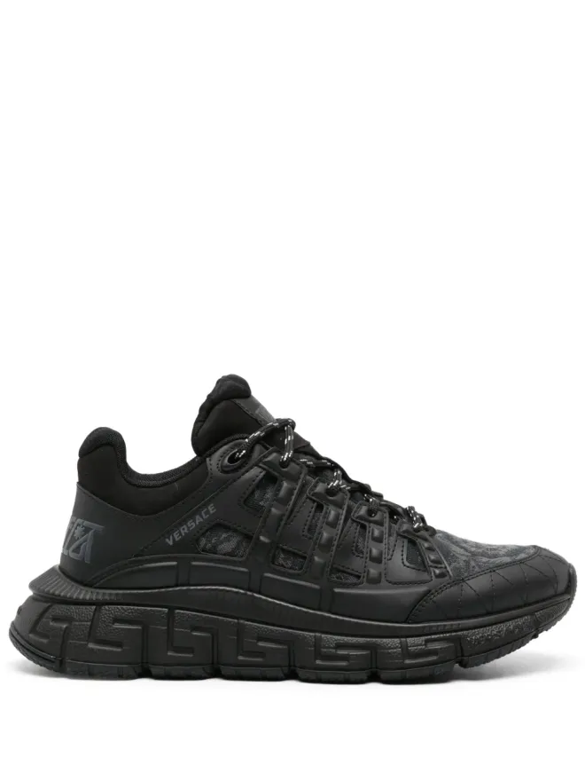 VERSACE Versace Trigreca Barocco-jacquard スニーカー ブラックの商品画像