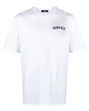 Versace Milano Stamp 刺繍入りコットンTシャツ - ホワイト - サムネイル1