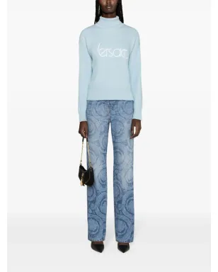 Versace バロッコ ストレートジーンズ ブルー - サムネイル2