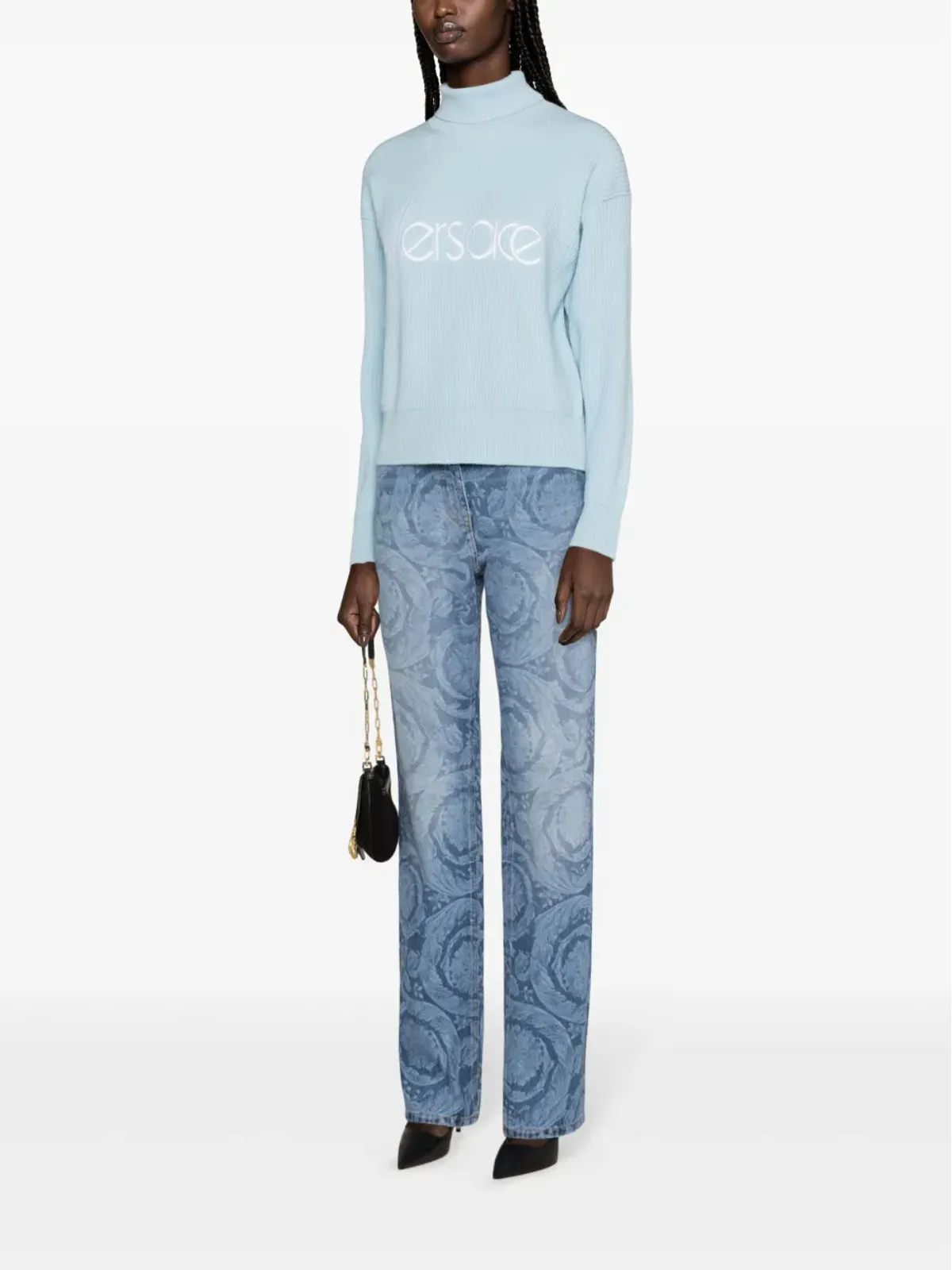 Versace バロッコ ストレートジーンズ ブルー - 画像3