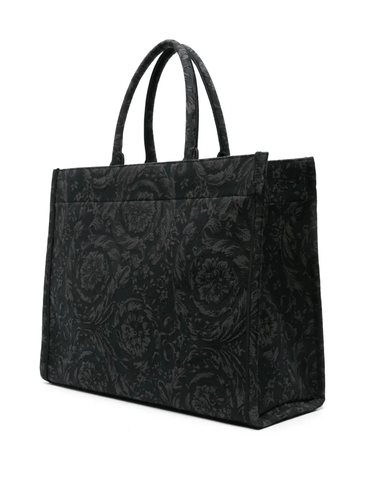 Versace バロッコ アテナ ジャカード キャンバス トートバッグ - ブラック - 画像3