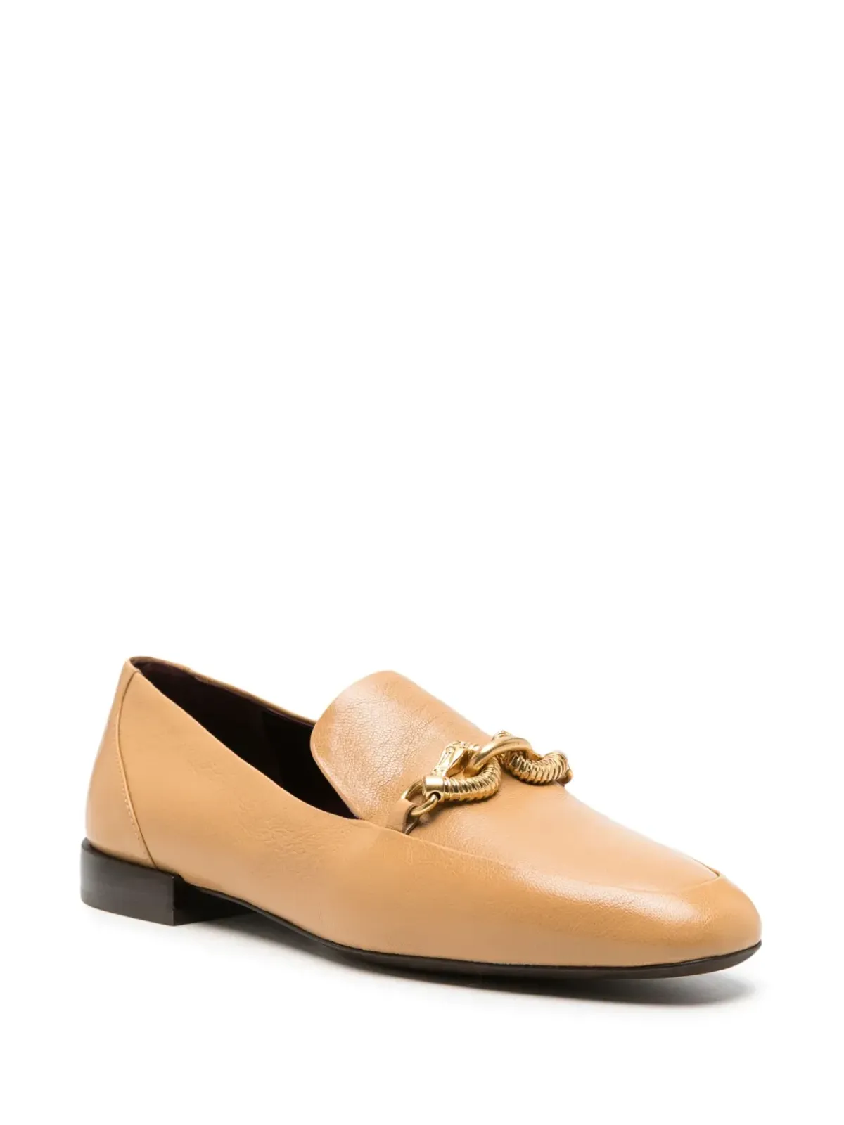 Tory Burch Jessa horse-head motif leather loafers - Neutrals - 画像2