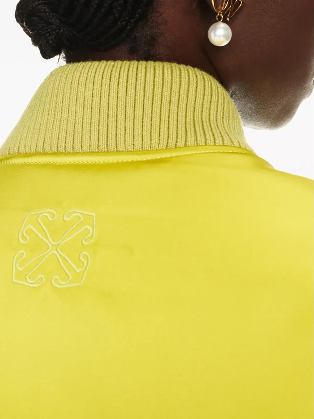Off-White H Duchesse ボンバー ジャケット - イエロー - 画像5