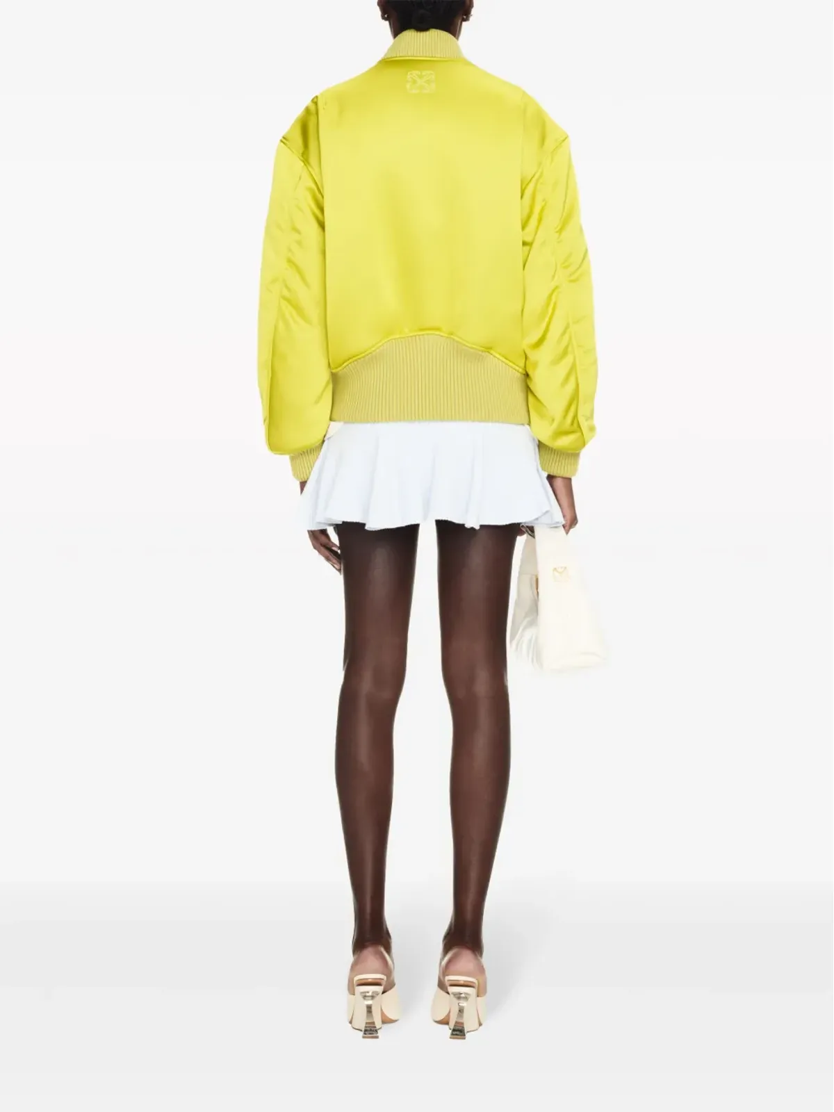 Off-White H Duchesse ボンバー ジャケット - イエロー - 画像4