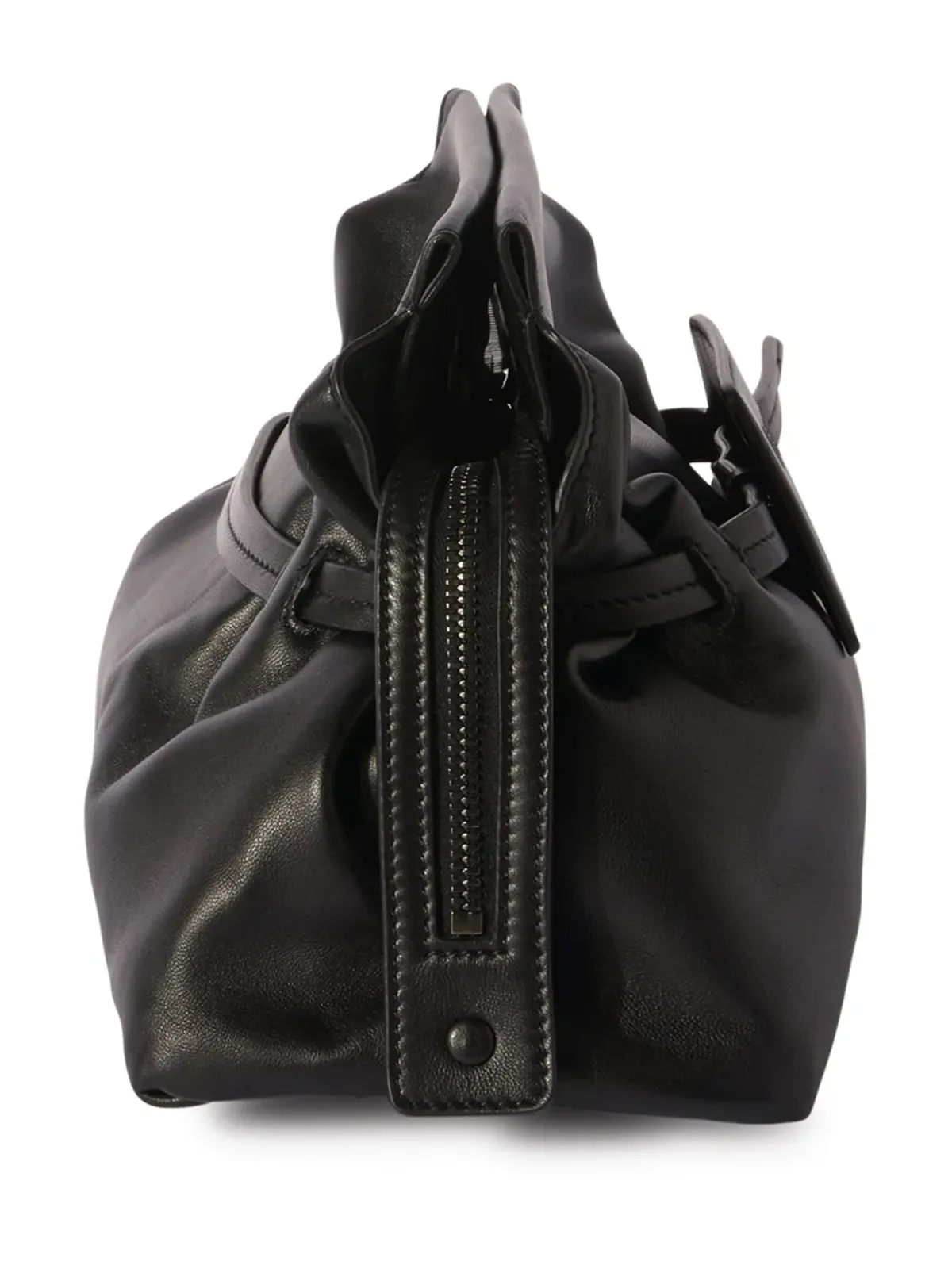 Off-White Zip Tie レザー クラッチバッグ - ブラック - 画像5