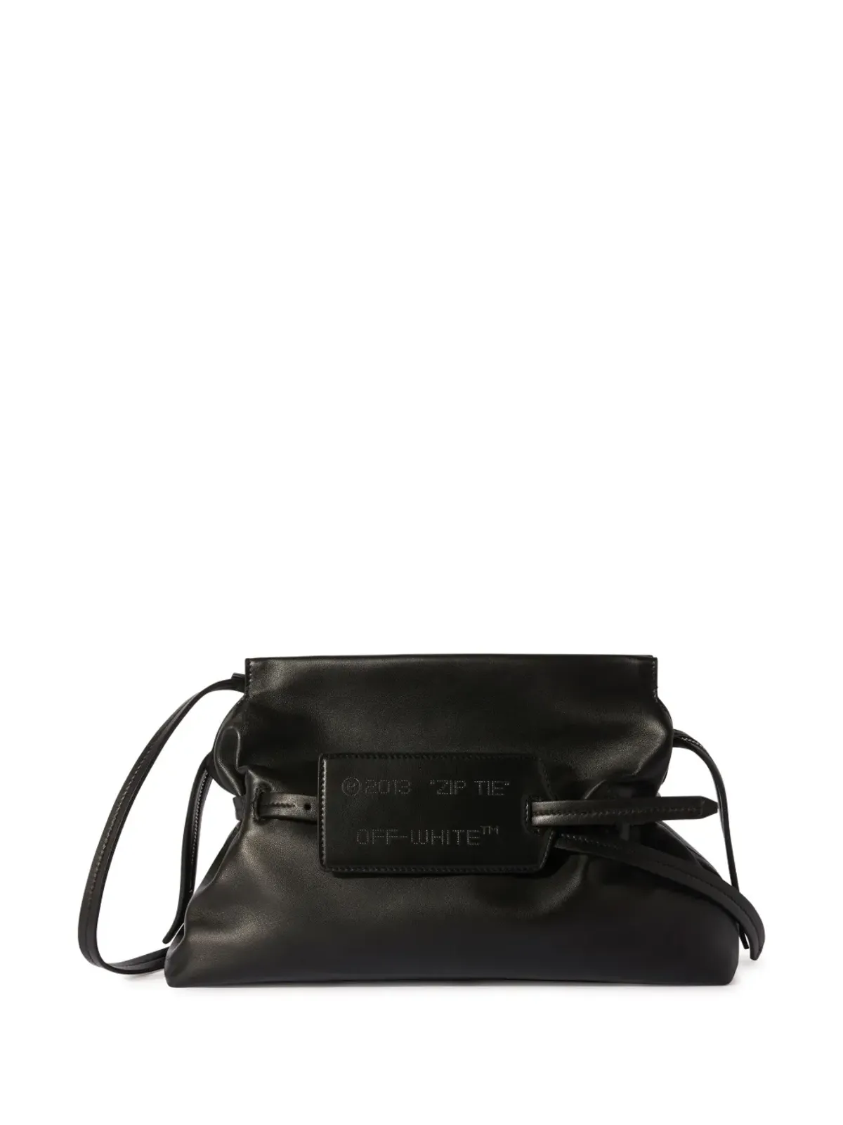 Off-White Zip Tie レザー クラッチバッグ - ブラック - 画像3