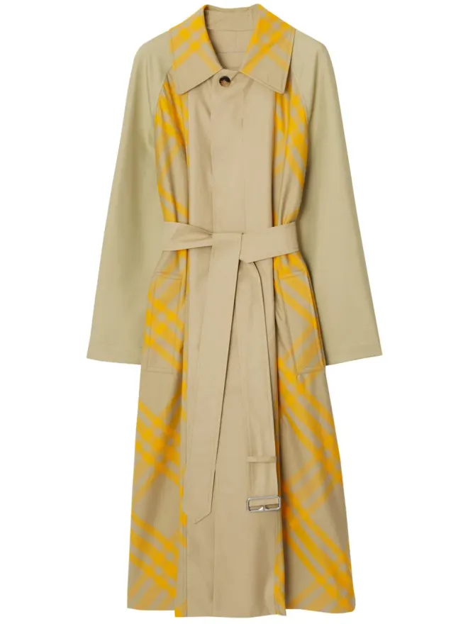 Burberry Burberry EKD チェック柄トレンチコートの商品画像