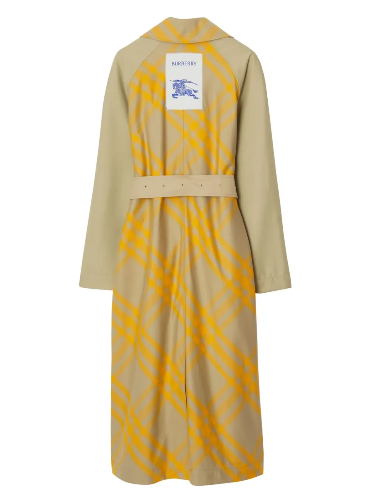 Burberry EKD チェック柄トレンチコート - 画像2