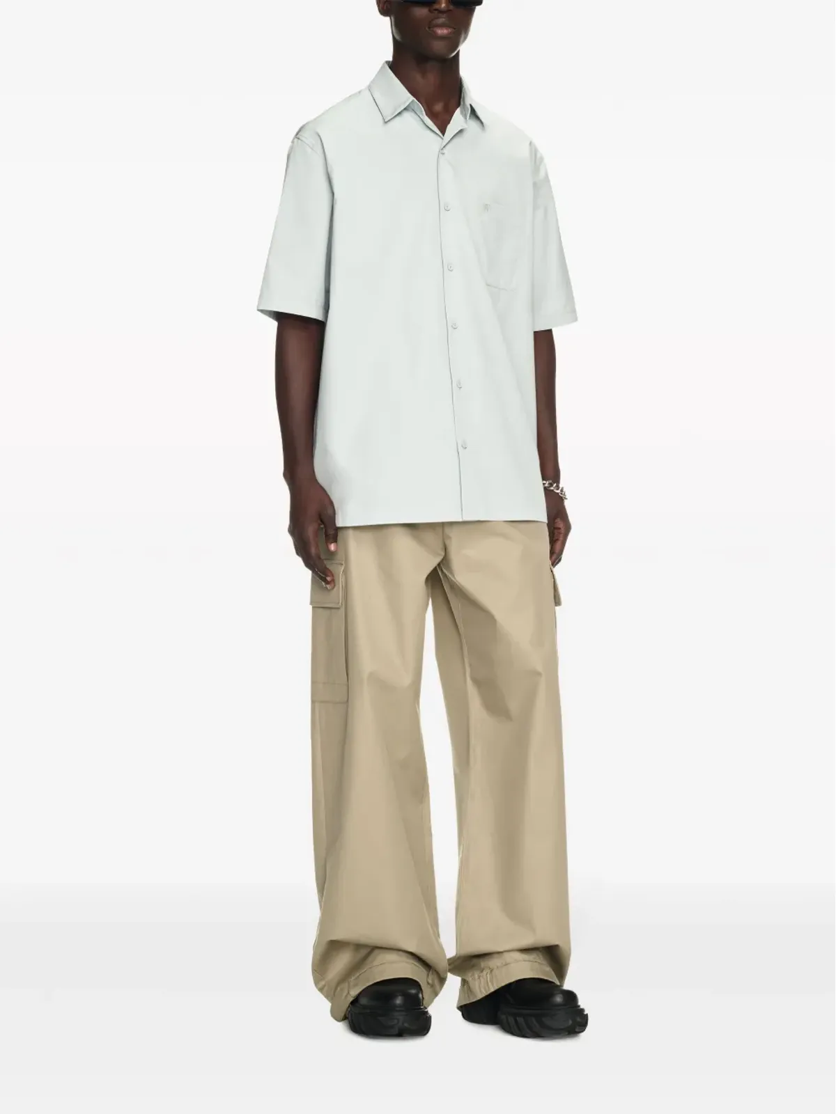 Off-White ワイドレッグカーゴパンツ ネチュラル - 画像2