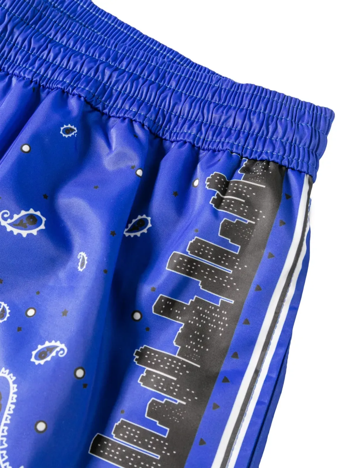 Off-White バンダナ柄サーフ用スイムショーツ - Blue - 画像3