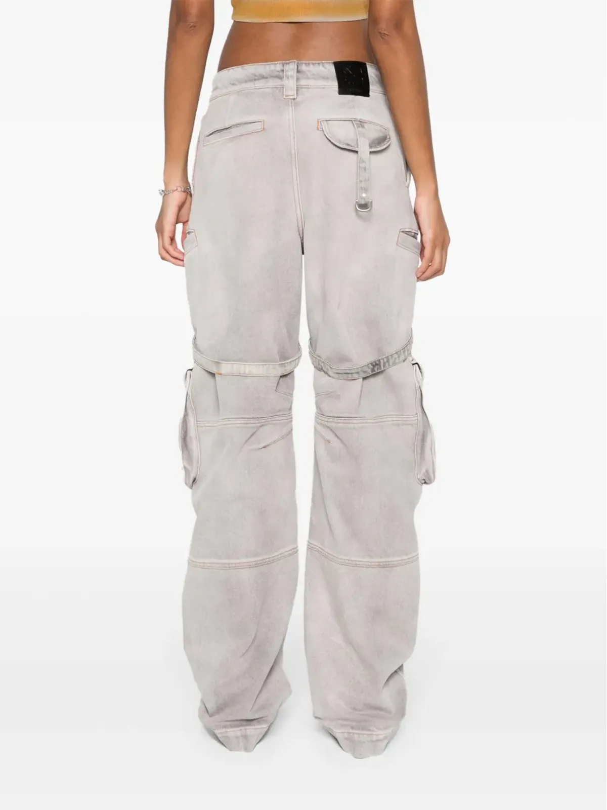 Off-White Laundry テーパード カーゴパンツ - パープル - 画像4
