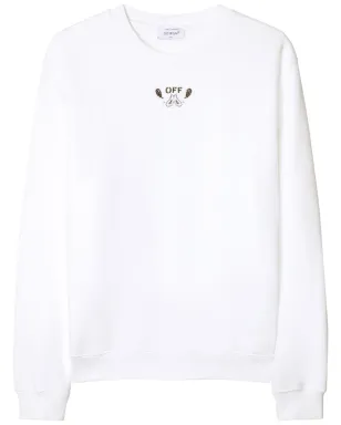 Off-White バンダナ刺繍コットン スウェットシャツ - サムネイル1