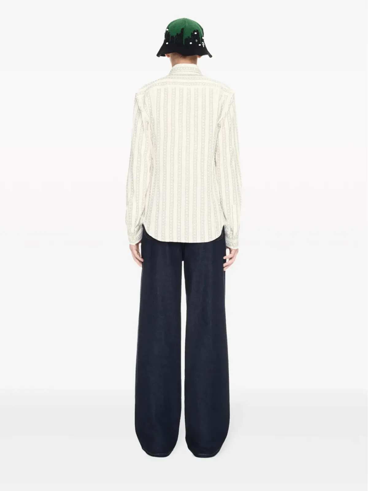 Off-White 90s ロゴアップリケ ストレートジーンズ - ブルー - 画像4