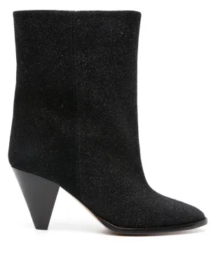 ISABEL MARANT Rouxa スエード 85mm ブーツ - ブラック - サムネイル1