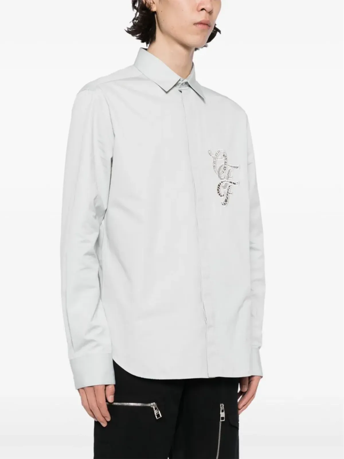 Off-White Natlover オーバーシャツ グレー - 画像5