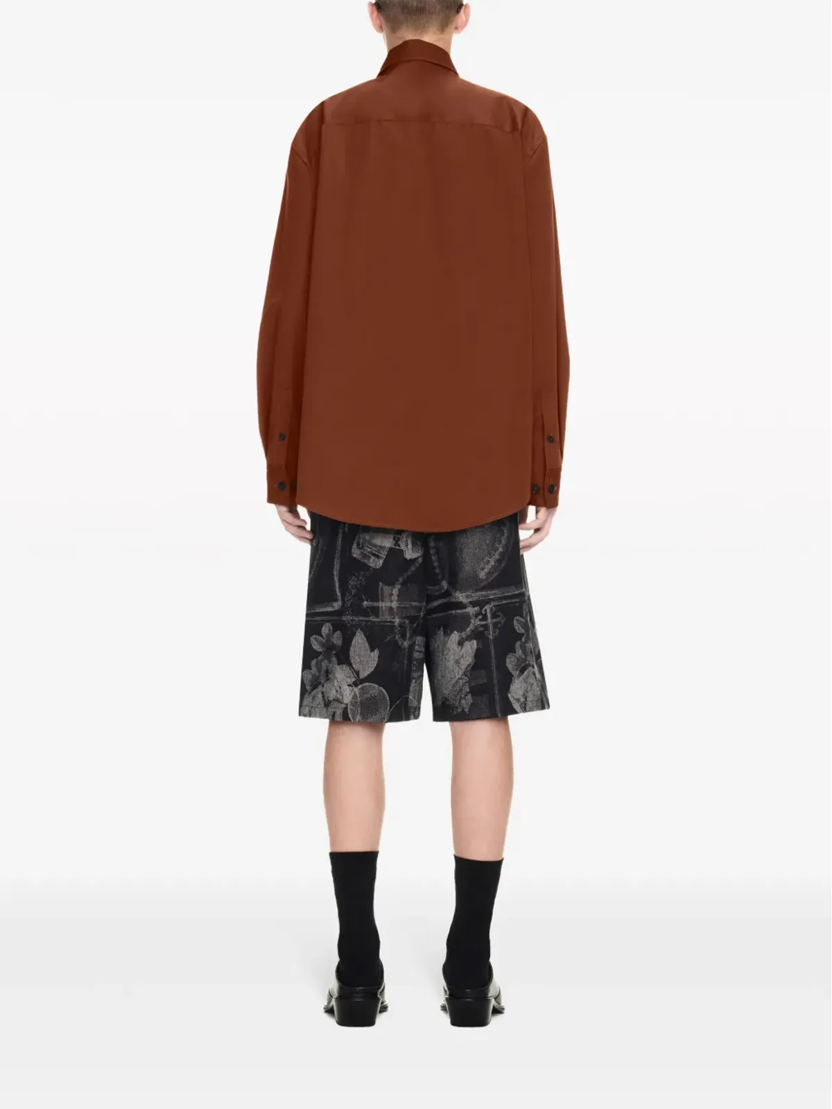 Off-White コットンギャバジン ミリタリシャツ - 画像4