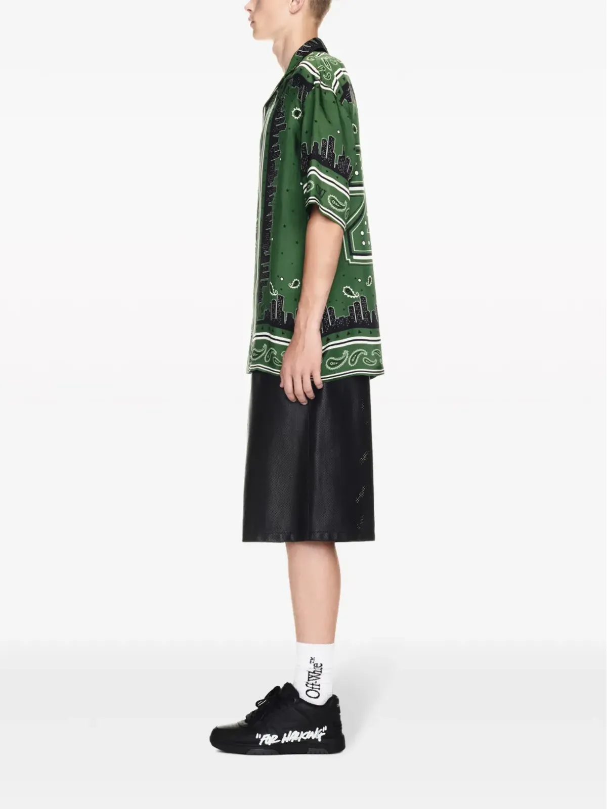 Off-White バンダナ・バケーション 半袖シャツ - グリーン - 画像3