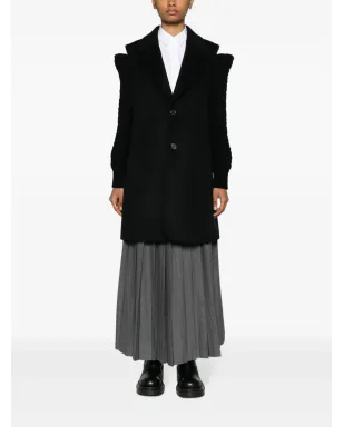 Noir Kei Ninomiya コールドショルダー・シングルブレスト・コート - サムネイル2