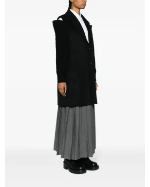 Noir Kei Ninomiya コールドショルダー・シングルブレスト・コート - サムネイル3