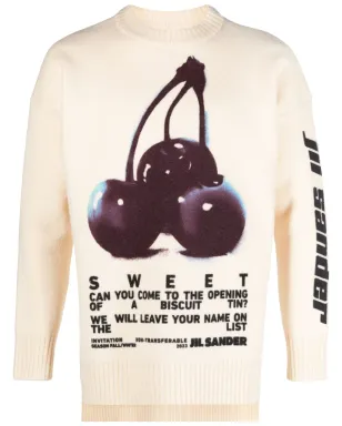Jil Sander ロゴプリント ウール ジャンパー - ニュートラルカラー - サムネイル1