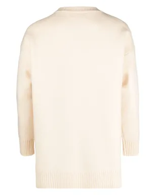 Jil Sander ロゴプリント ウール ジャンパー - ニュートラルカラー - サムネイル2