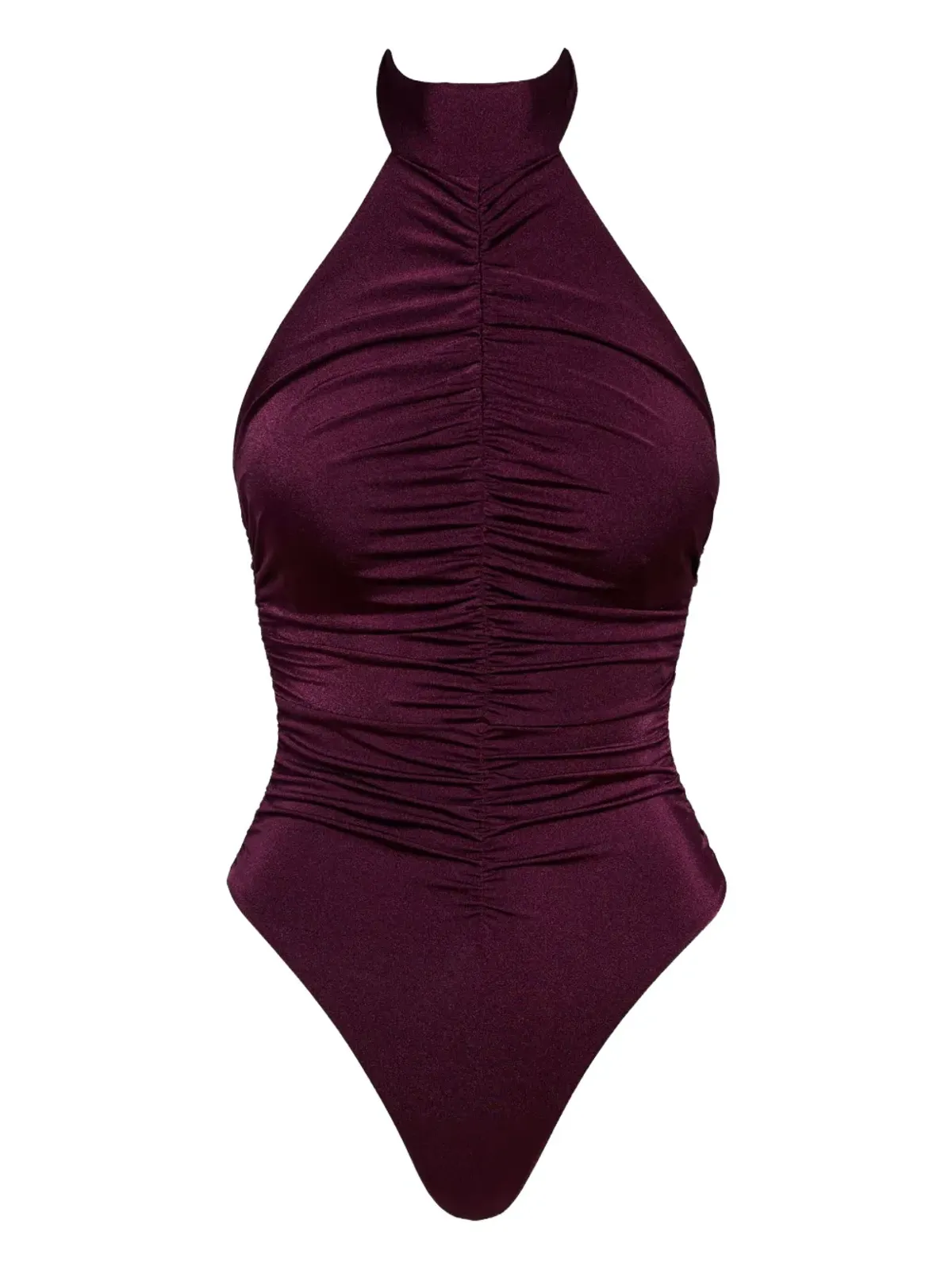 Noire Swimwear ルシュ ホルターネック ワンピース水着 - 画像1