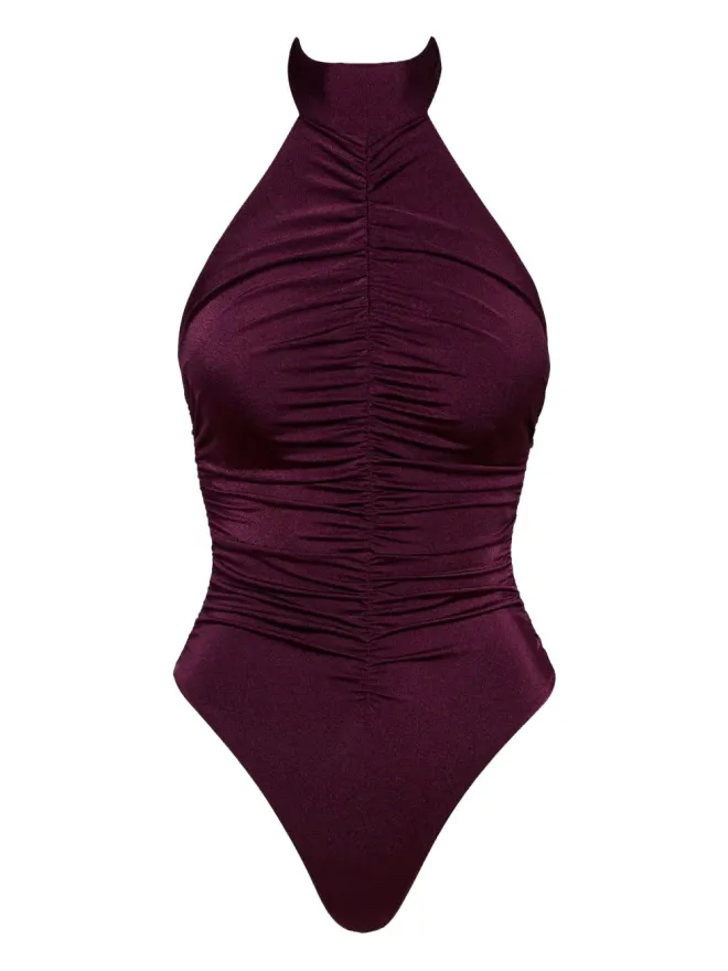 Noire Swimwear Noire Swimwear ルシュ ホルターネック ワンピース水着の商品画像